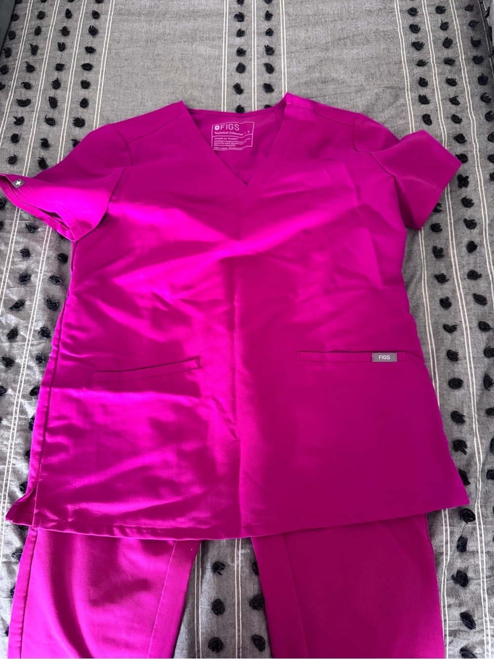 Figs Hot Pink Scrubs set